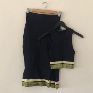 Rag and Bone Sheridan Pencil skirt and Crop Tank